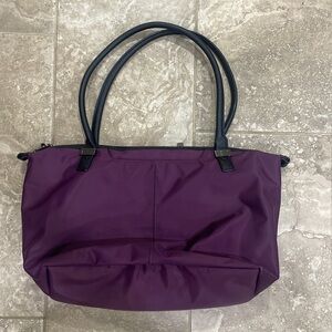 Samsonite Jordyn Laptop Tote Bag‎ Briefcase Purple Black Padded Laptop Pocket